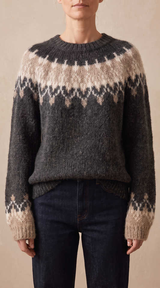 Pull Jacquard Nordique Ingrid