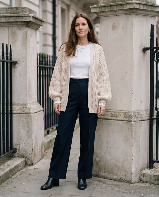 Cardigan Oversize Manches Ballon