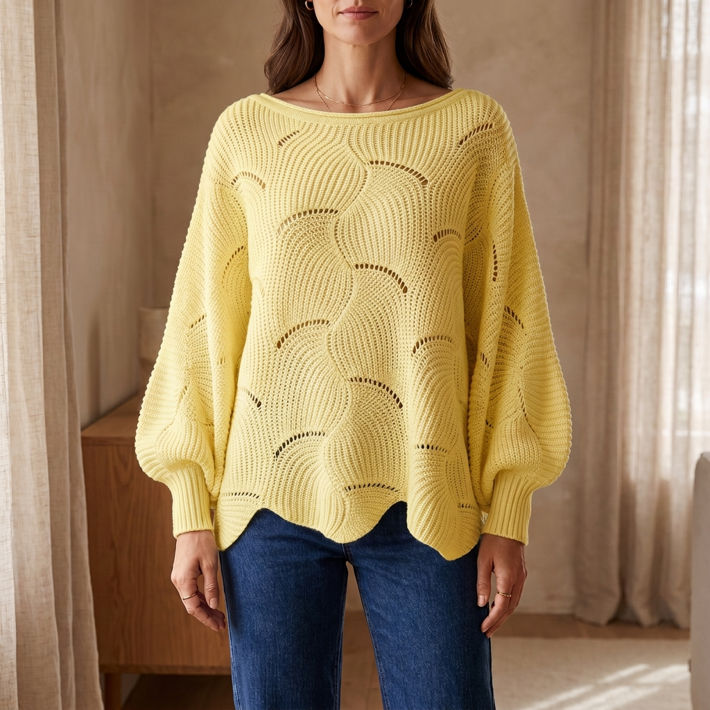 Pull Amélie en Maille Ajourée
