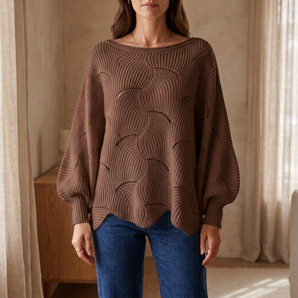 Pull Amélie en Maille Ajourée