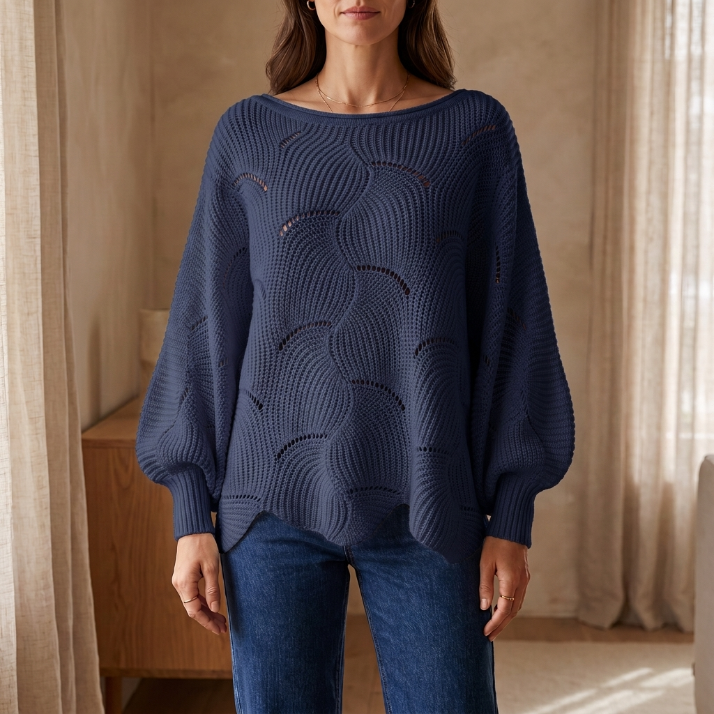 Pull Amélie en Maille Ajourée