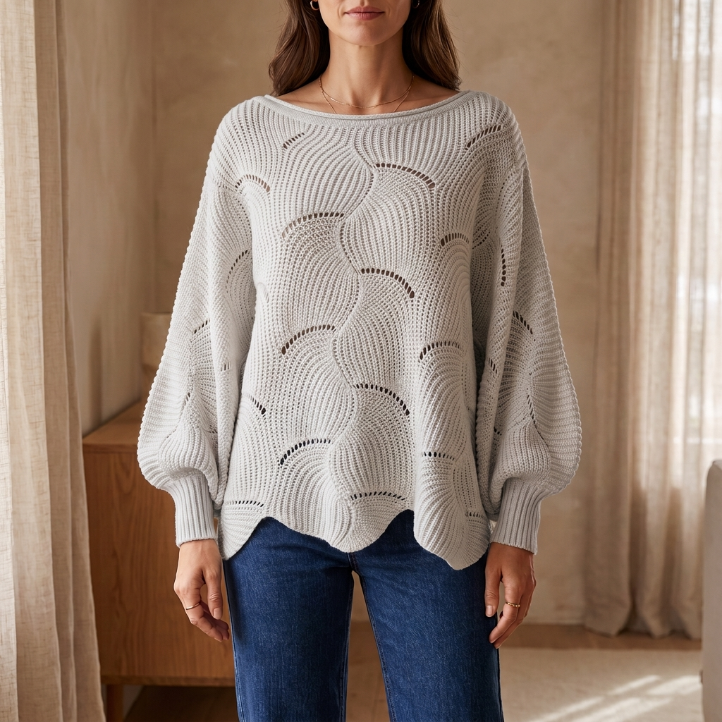Pull Amélie en Maille Ajourée
