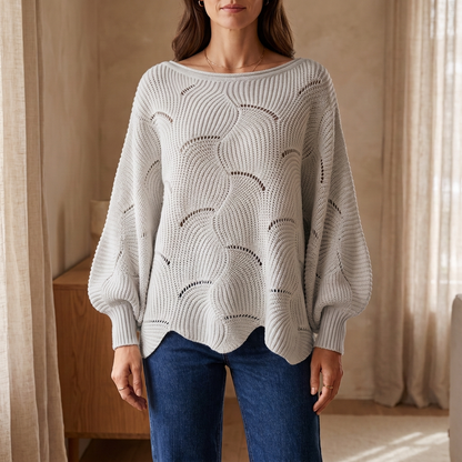 Pull Amélie en Maille Ajourée