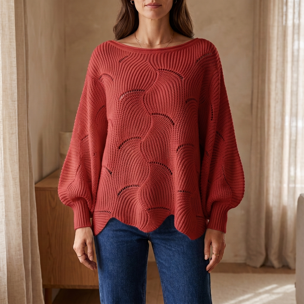 Pull Amélie en Maille Ajourée