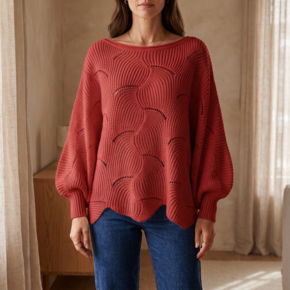 Pull Amélie en Maille Ajourée