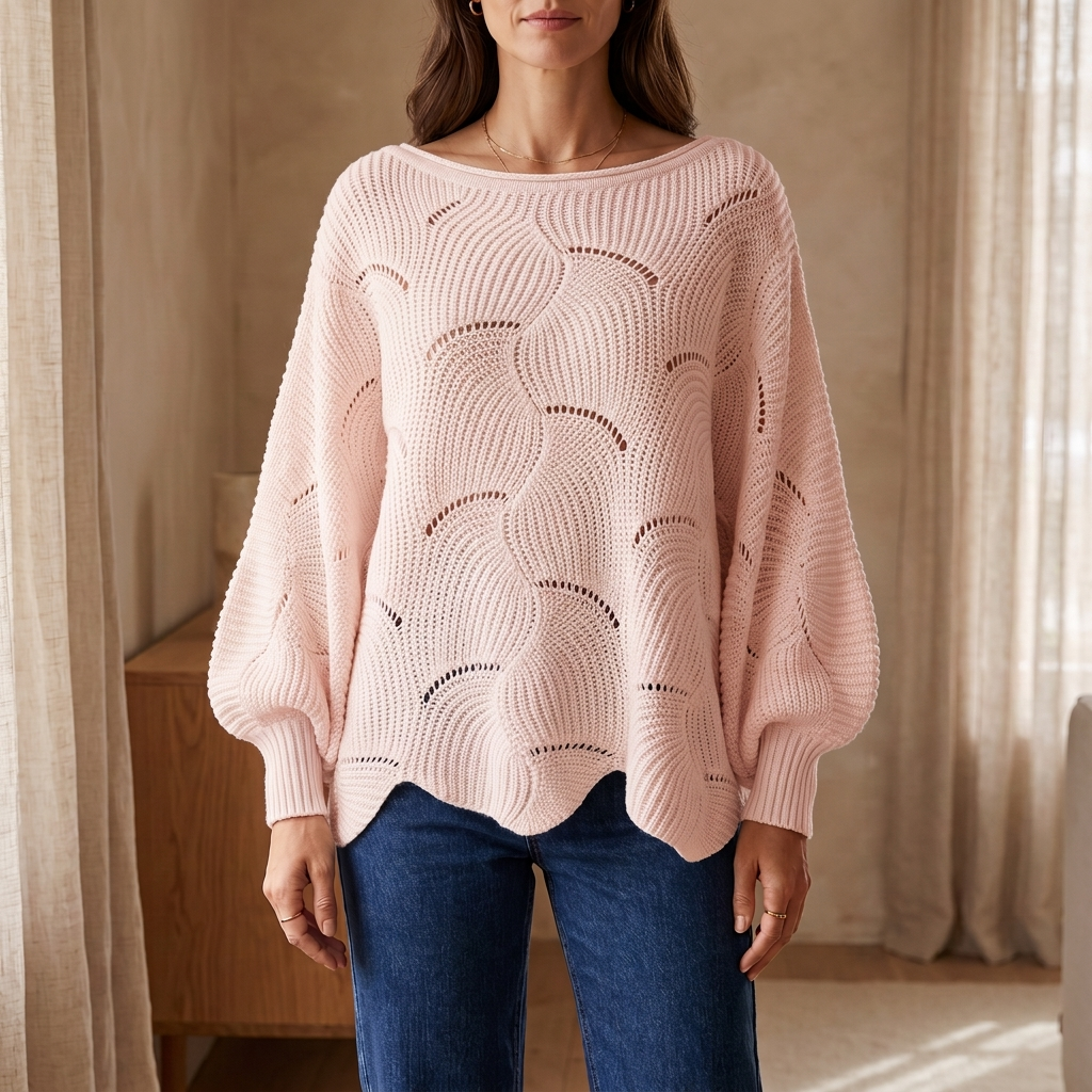 Pull Amélie en Maille Ajourée