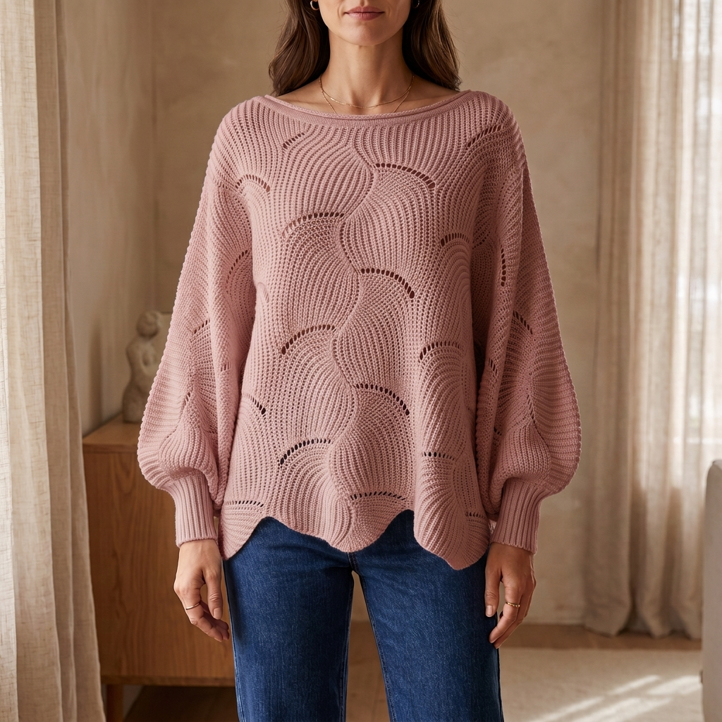 Pull Amélie en Maille Ajourée