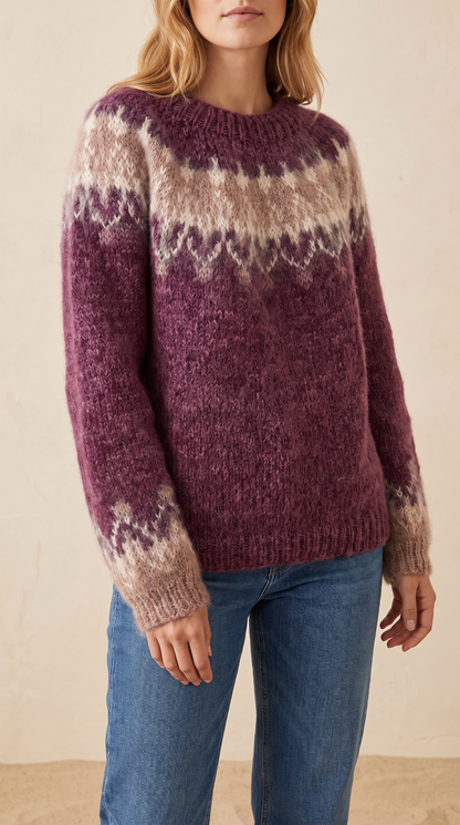 Pull Jacquard Nordique Ingrid
