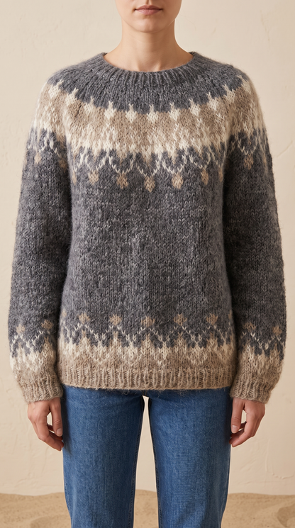 Pull Jacquard Nordique Ingrid