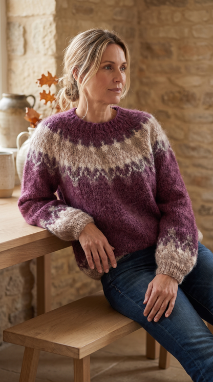 Pull Jacquard Nordique Ingrid
