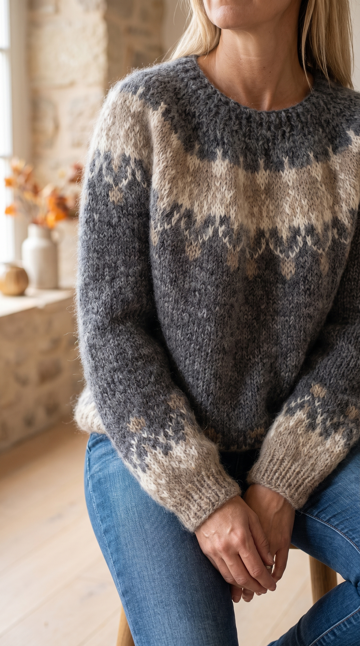 Pull Jacquard Nordique Ingrid