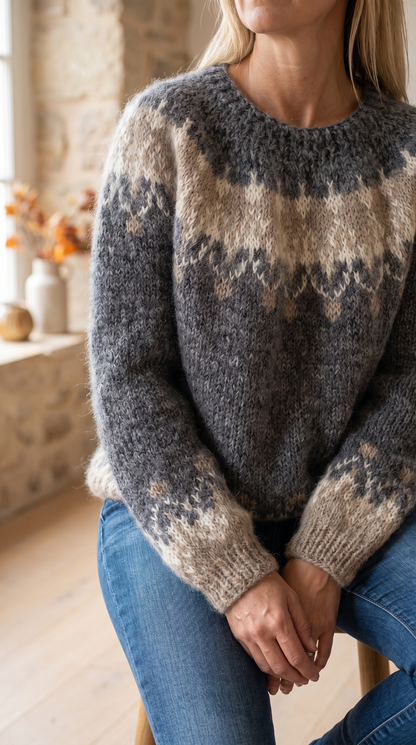 Pull Jacquard Nordique Ingrid