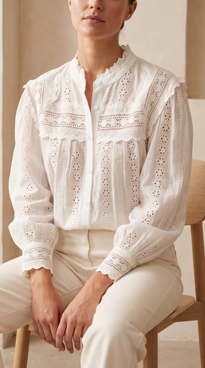 Blouse Brodée Céleste