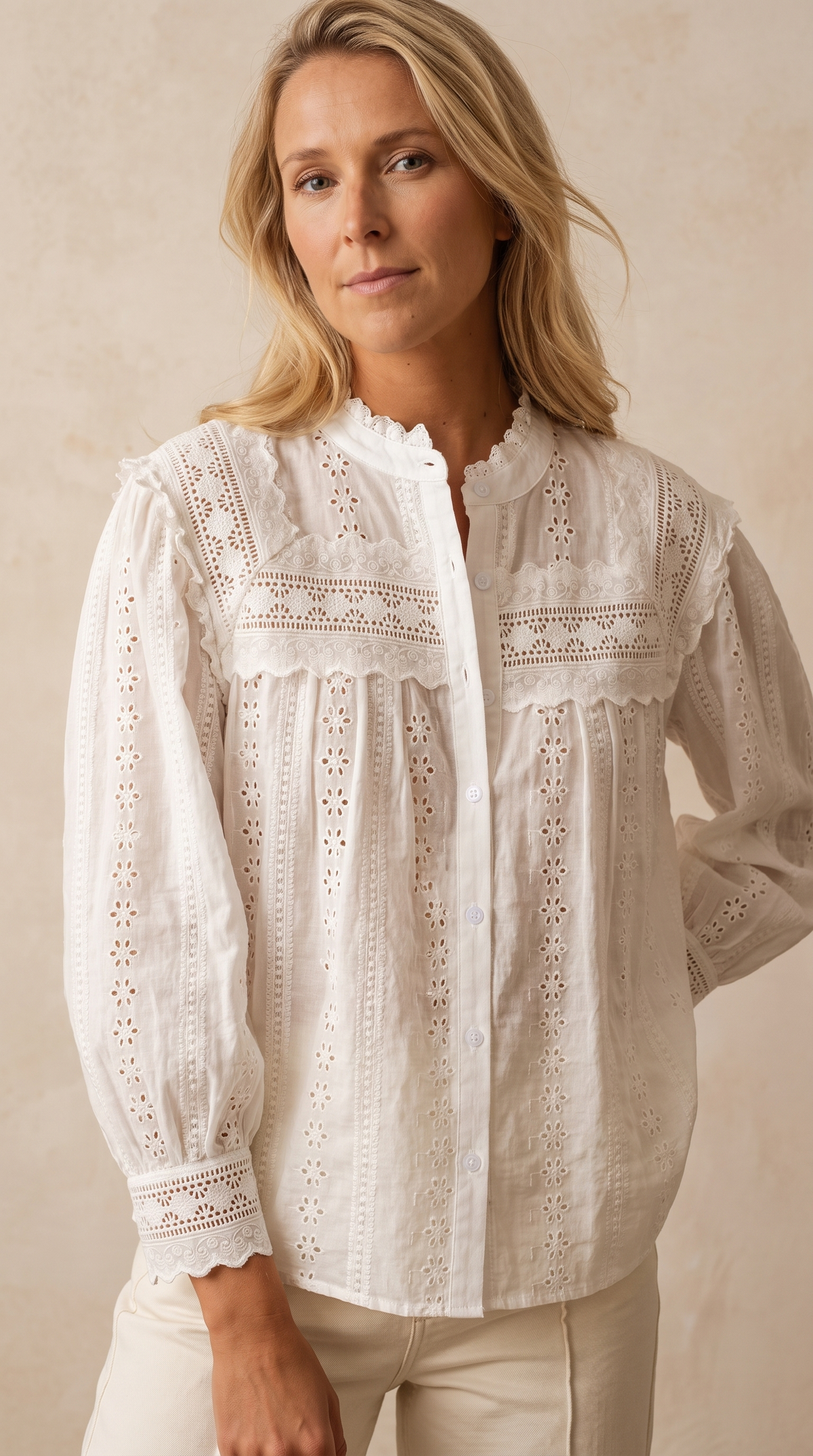 Blouse Brodée Céleste