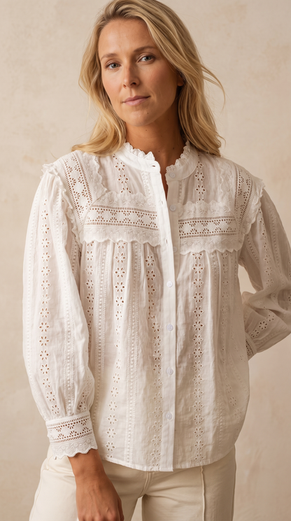 Blouse Brodée Céleste