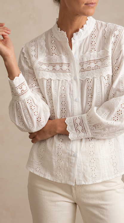 Blouse Brodée Céleste
