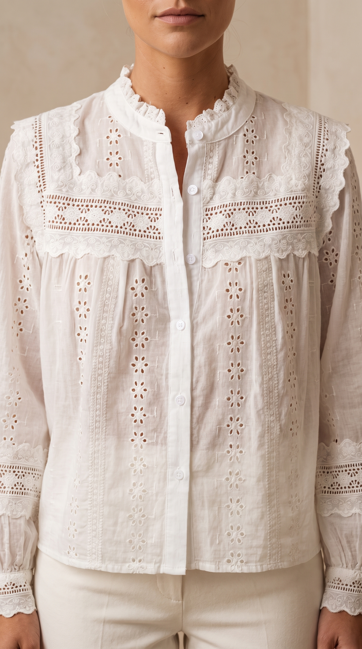 Blouse Brodée Céleste