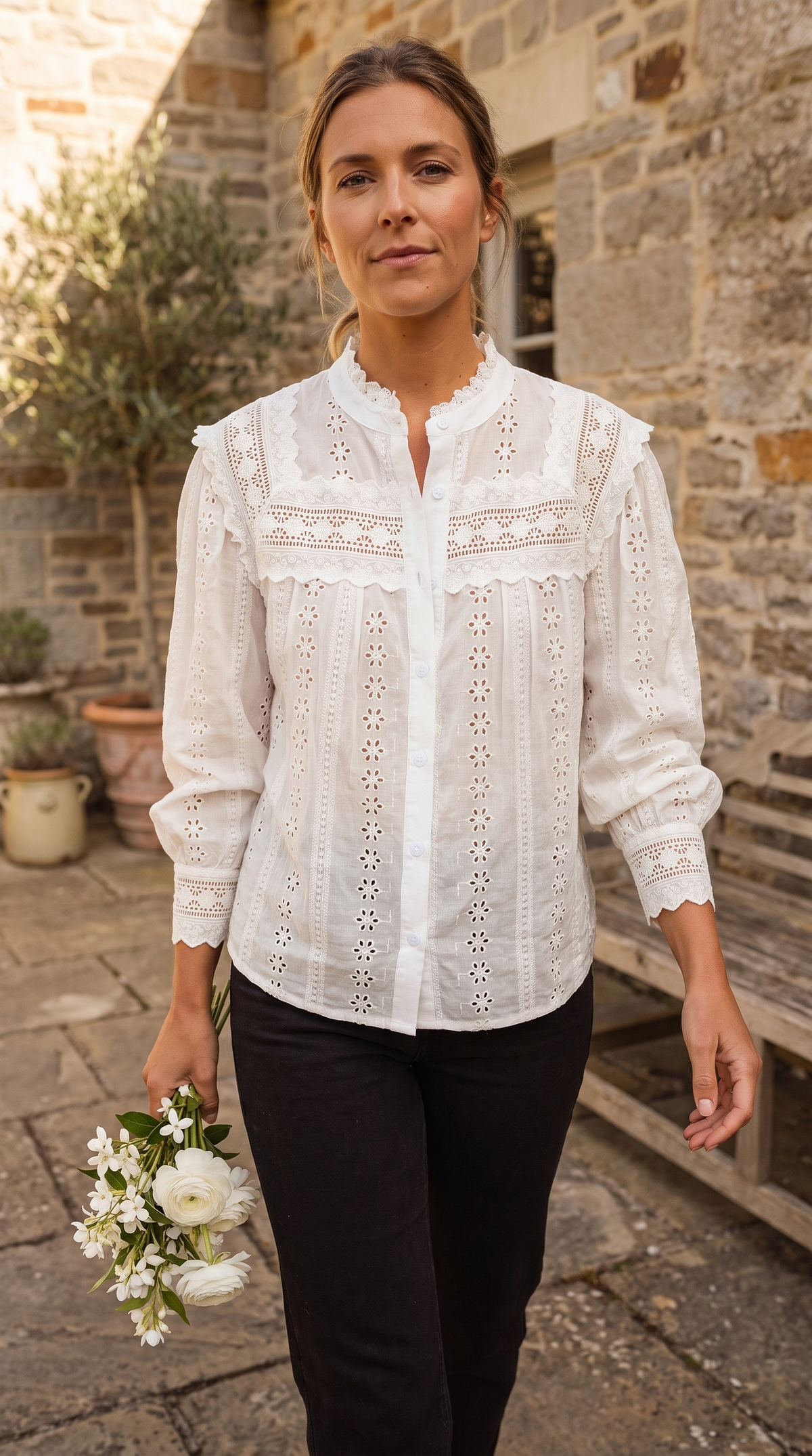 Blouse Brodée Céleste
