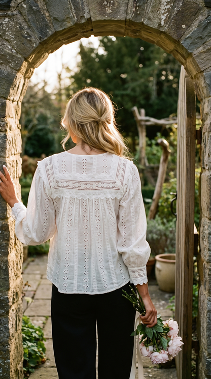 Blouse Brodée Céleste